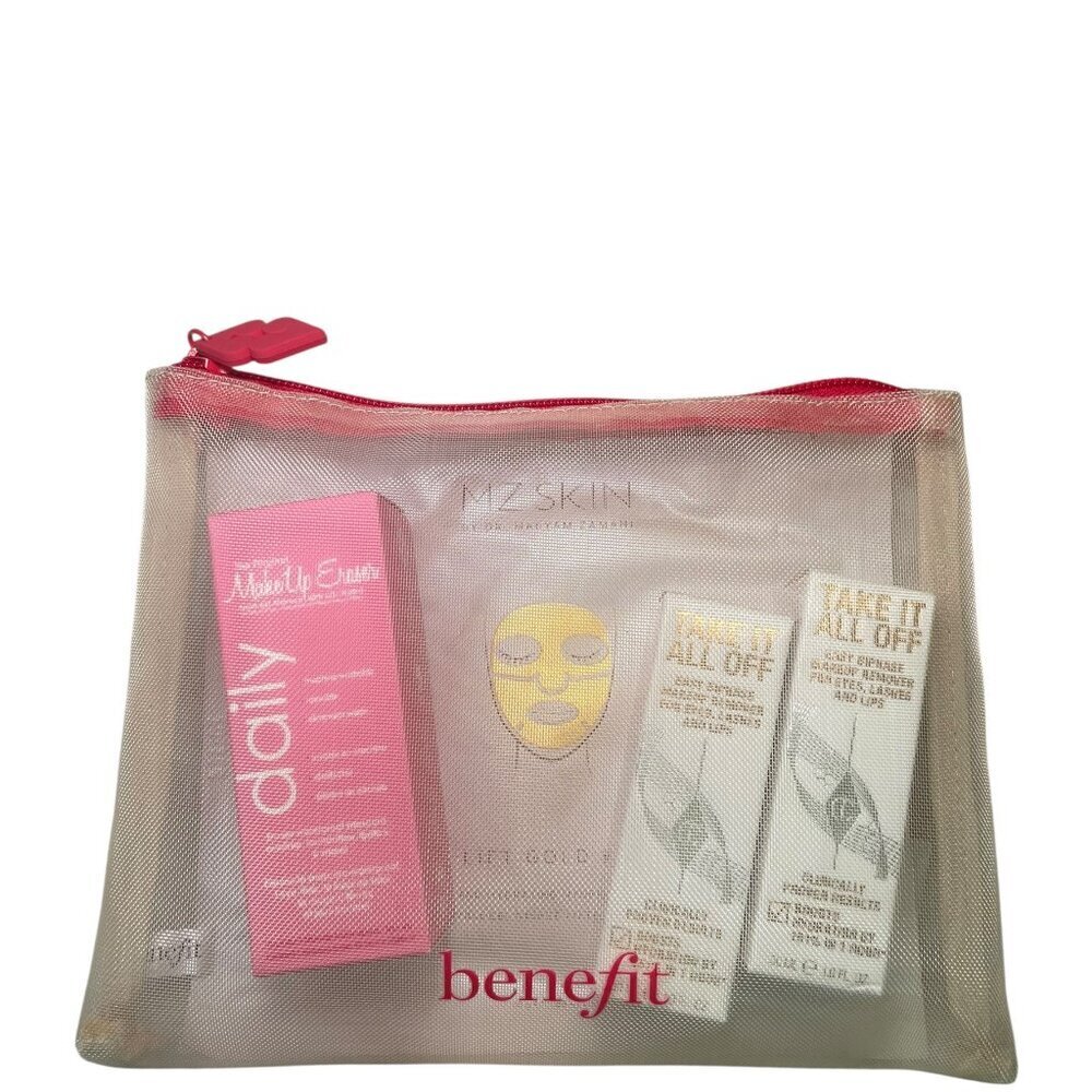 Benefit Cosmetics Makeup Bag Bundle | MZ Mask, Makeup Eraser, Charlotte Tillbury - Picture 1 of 9